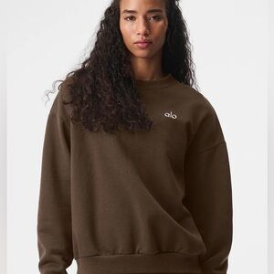 ALO Yoga Chocolate Brown Sweatshirt